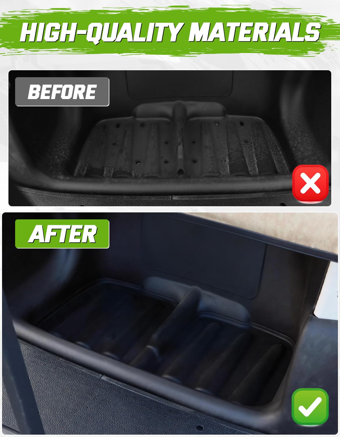 CYOOYC Bag Well Mat for Club Car Onward offering all-season protection and secure storage.