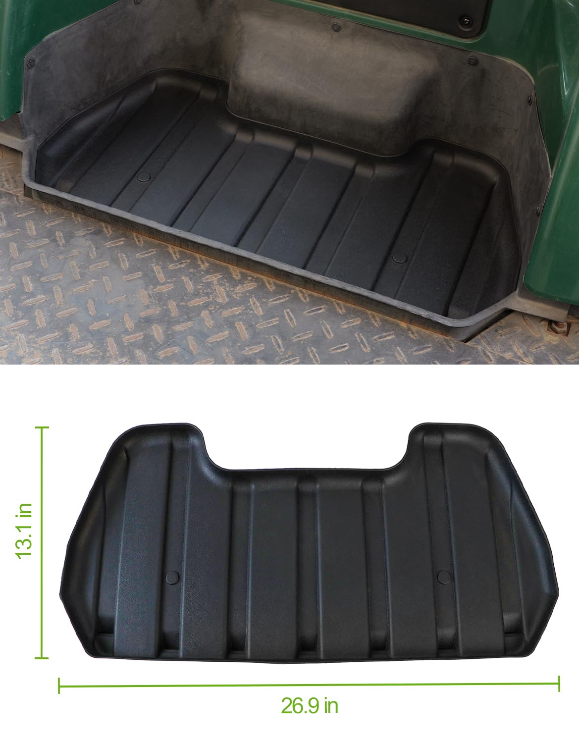 CYOOYC Bag Well Mat installation guide showing drop-in setup