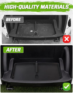 CYOOYC bag well mat provides full coverage for EZGO RXV Valor 2025.