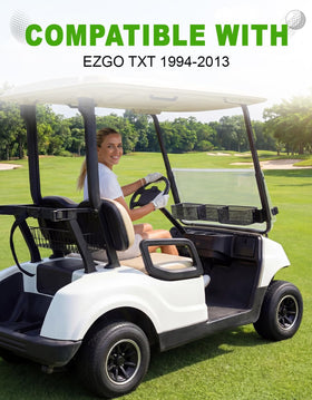 CYOOYC black mesh tray blends with golf cart interiors for a tidy look.