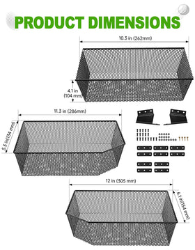CYOOYC easy installation and quick access with rugged, reliable front basket.