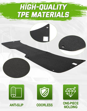 CYOOYC mat features deep texture for non-slip grip during wet days.