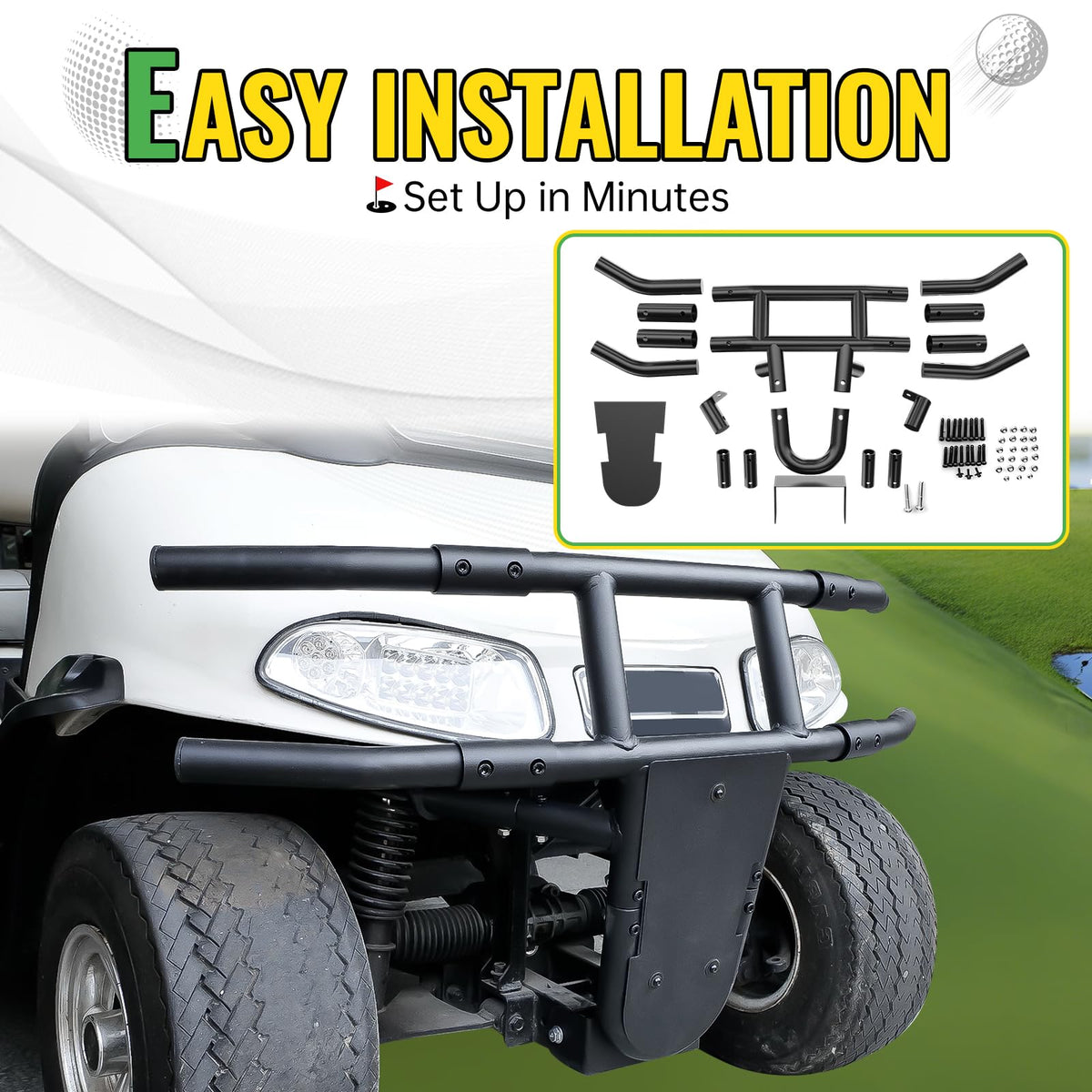 CYOOYC EZGO RXV installation hardware ensures quick, tool-friendly bolt-on setup