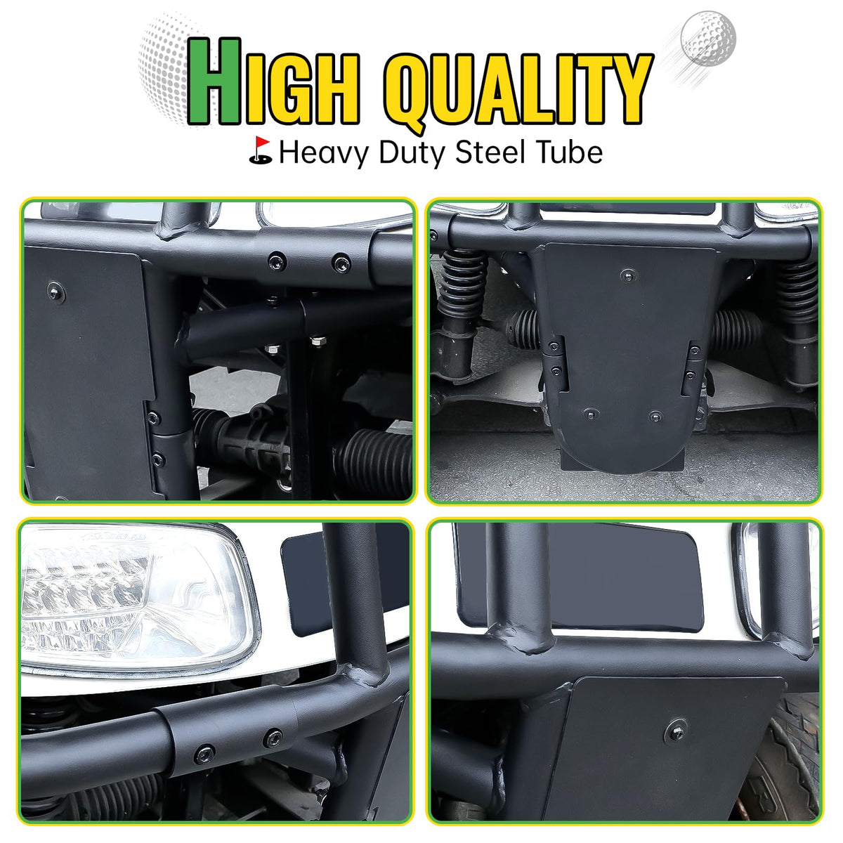 CYOOYC EZGO RXV protection frame shields headlights and grille while navigating trails