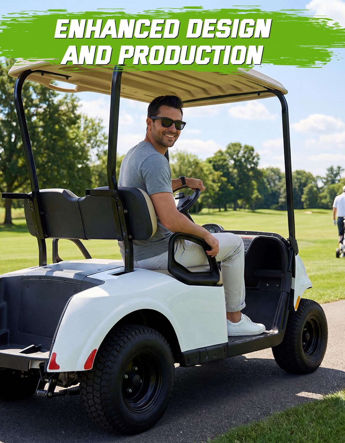 CYOOYC EZGO Valor 2025 backrest protection shields the rear seat from scuffs.