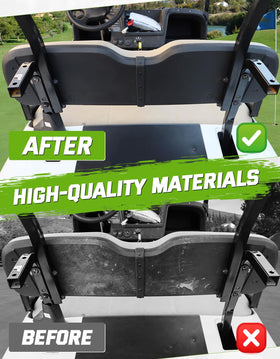 CYOOYC EZGO Valor 2025 seat back cap matte black texture enhances style and everyday protection.
