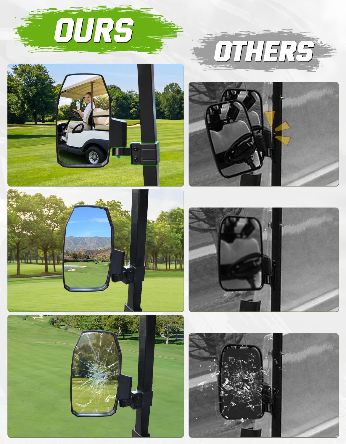 CYOOYC foldable design keeps mirrors safe in tight spaces on the go.