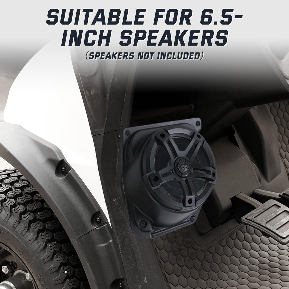 CYOOYC front dashboard mount brackets for 6.5-inch speakers on Valor 2025.