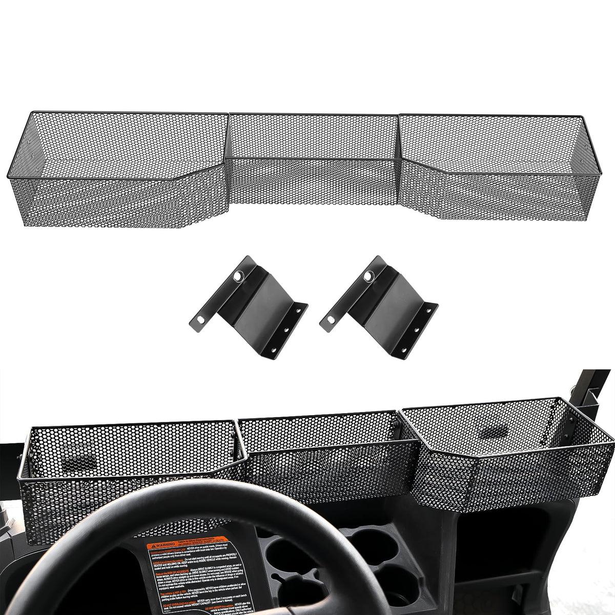 CYOOYC front inner basket for EZGO TXT Valor offers organized front storage.