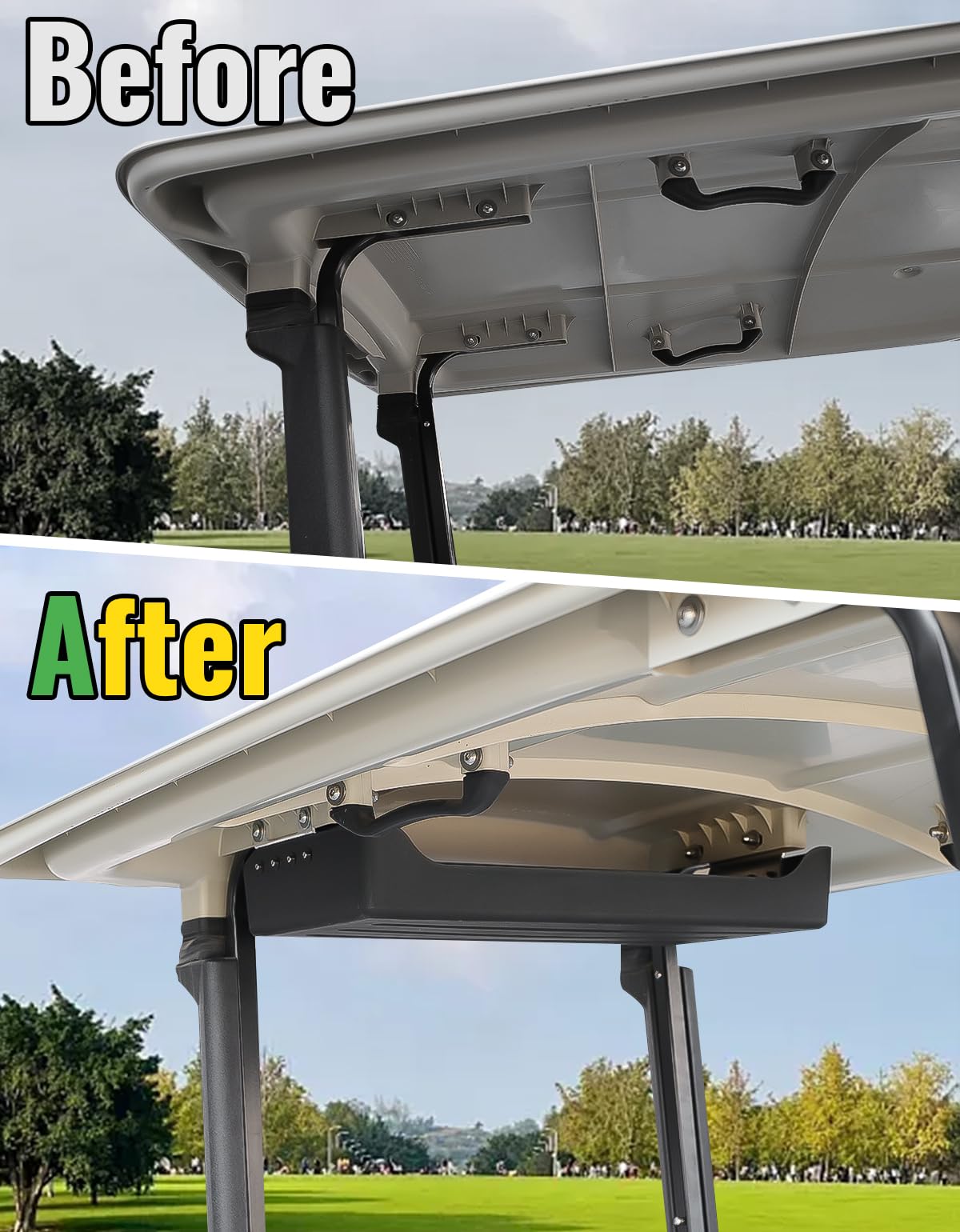 CYOOYC PP material tray on Yamaha Drive2 G29 roof provides long-lasting protection.