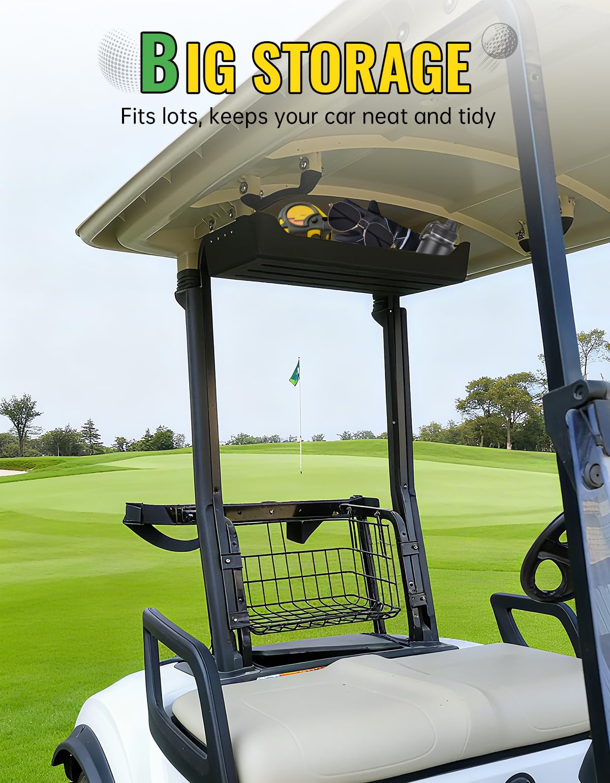 CYOOYC overhead tray installation details showing no-drill mounting on G29 roof.