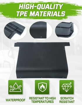 CYOOYC rugged black plastic finish on EZGO panel resists heat and sun