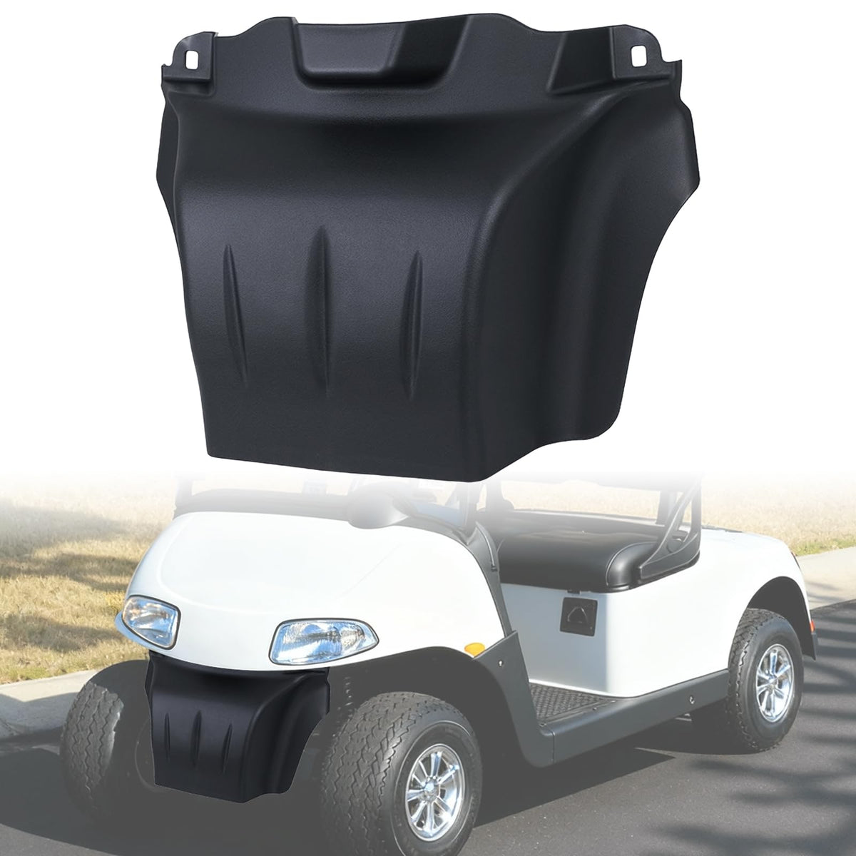 CYOOYC front bumper cover on EZGO RXV shows precise fit