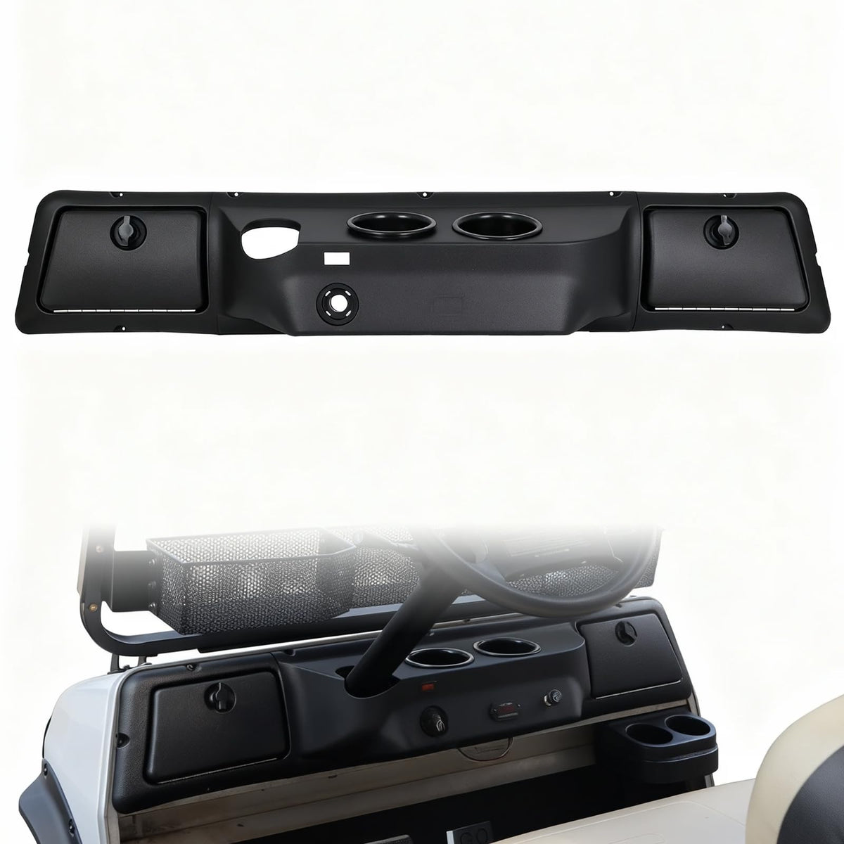 CYOOYC dash board cover close-up in ABS material protecting interior and adding durability