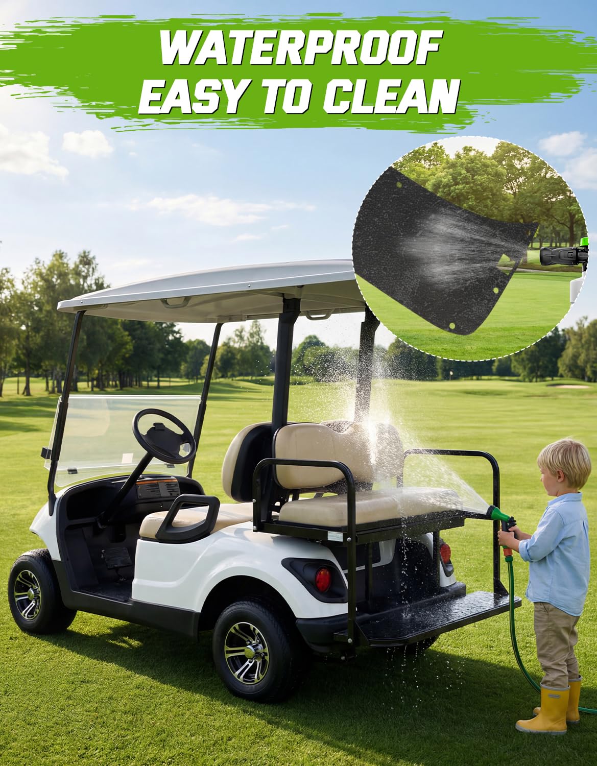 CYOOYC odorless TPE material offers durable, scratch-resistant protection for busy carts.