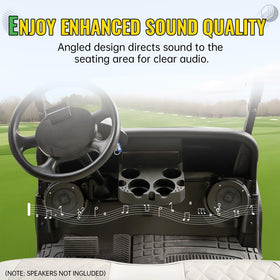 CYOOYC PP plastic kick-pod dash enclosure for EZGO RXV rugged outdoor-ready