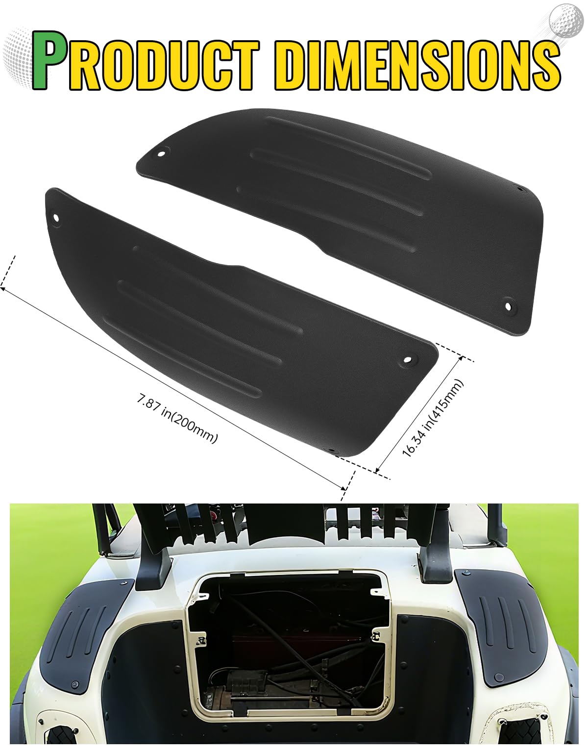 Durable iron frame and corrosion-resistant finish of CYOOYC scuff guards
