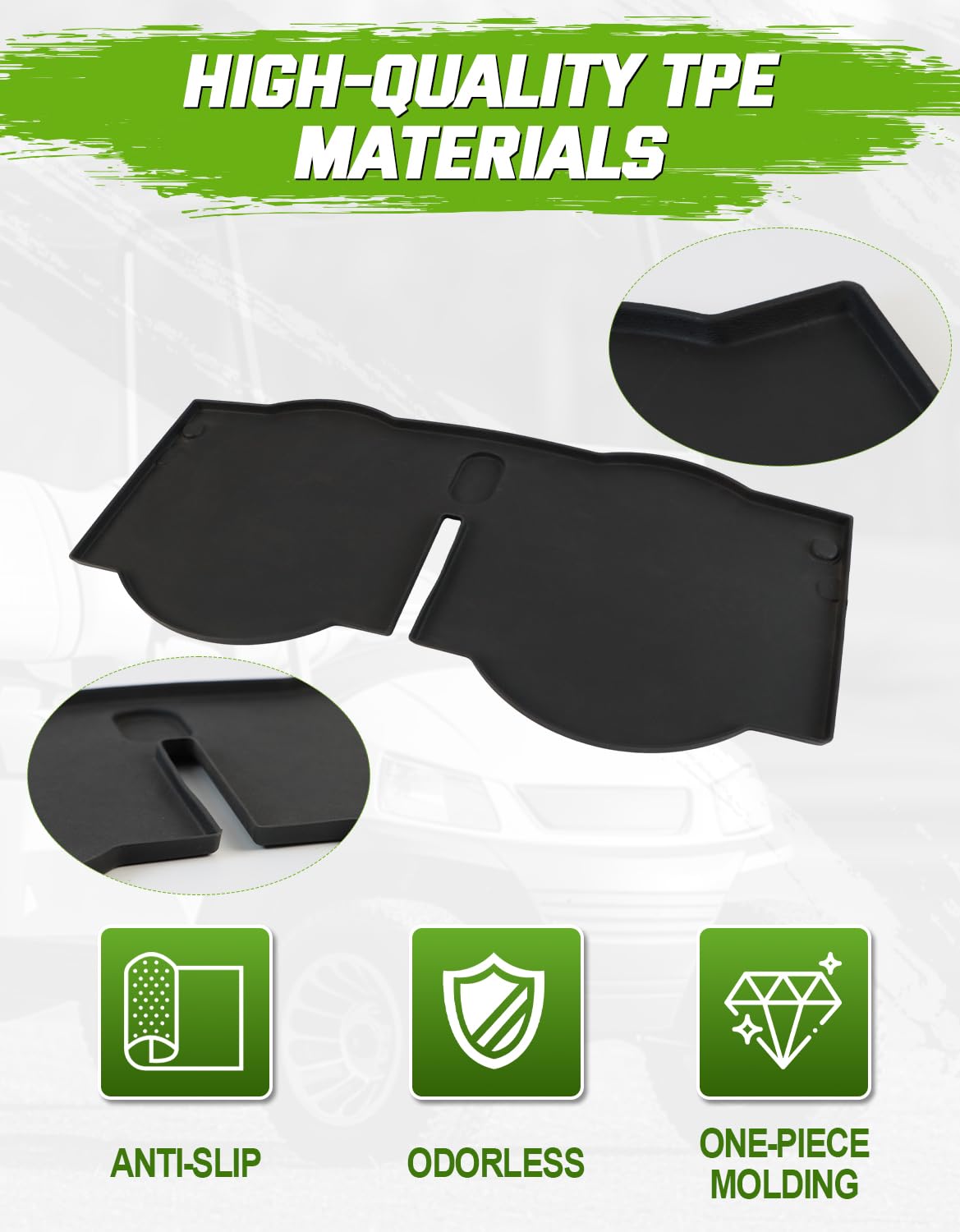 CYOOYC waterproof surface cleans easily after dirt or mud.