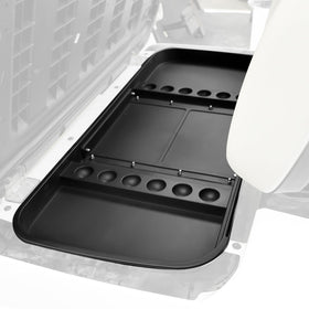 CYOOYC under-seat storage tray under Yamaha G29 for organized tees and keys.