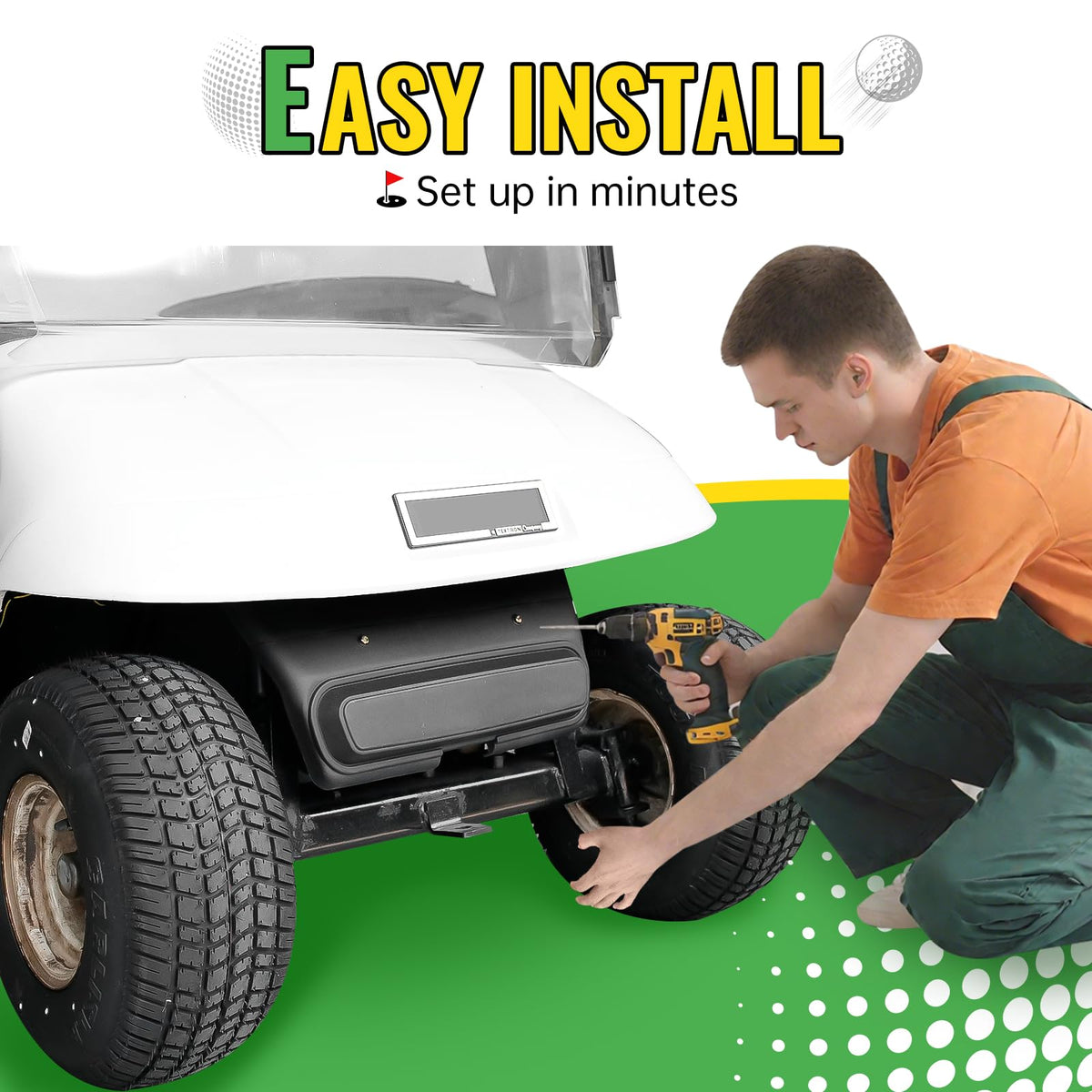 Durable plastic front guard by CYOOYC endures debris and impacts.