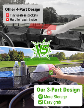 CYOOYC three-compartment design offers quick access to must-haves during rounds.