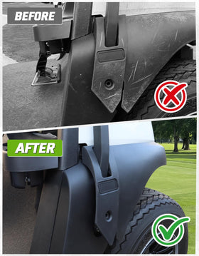 CYOOYC passenger-side front canopy strut cover for Tempo 2018-up, clean look.