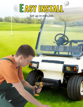 Modern styling upgrade complements Club Car DS aesthetics and visibility.