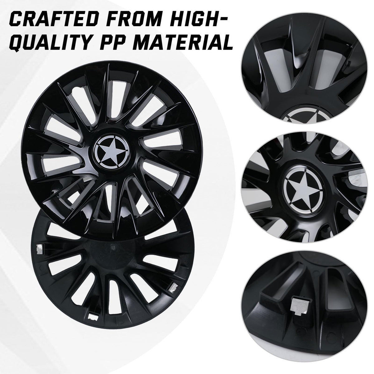 CYOOYC chrome finish provides a modern look while protecting hub components.