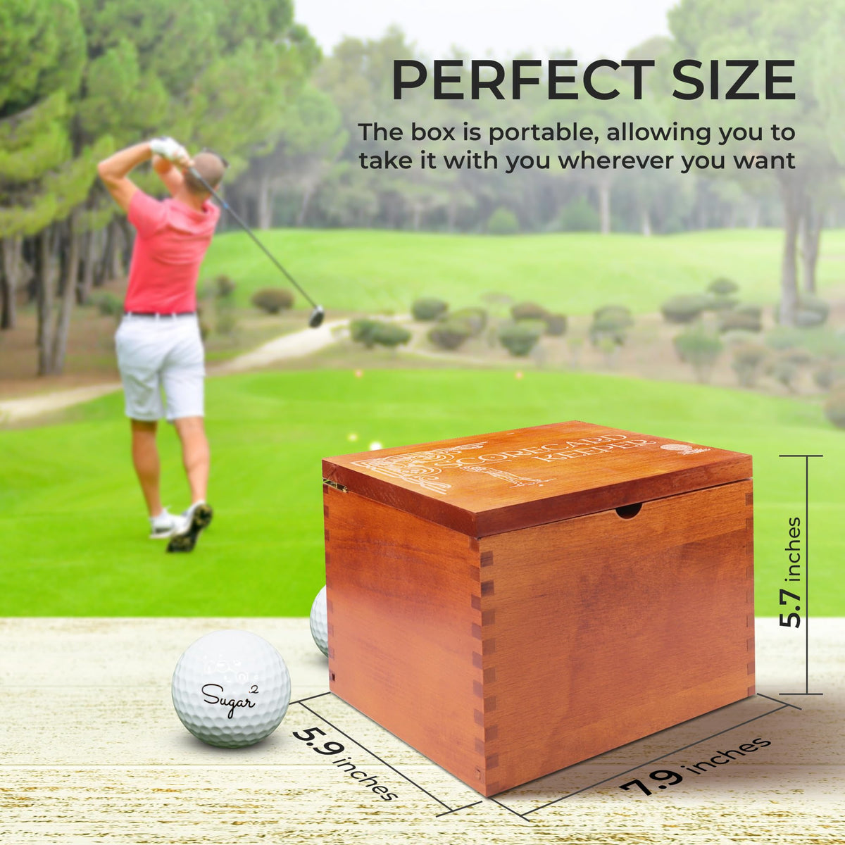 Cypress Sunrise Scorecard Keeper with dividers organizes scorecards by round