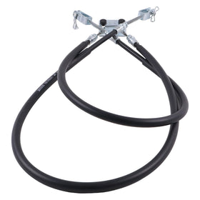 Czomoizc brake cable set with pins and clips front view for EZ-GO fit