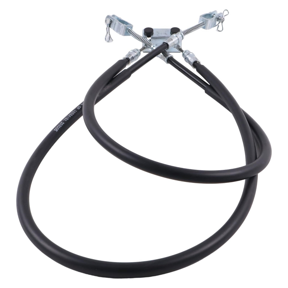Czomoizc brake cable set with pins and clips front view for EZ-GO fit