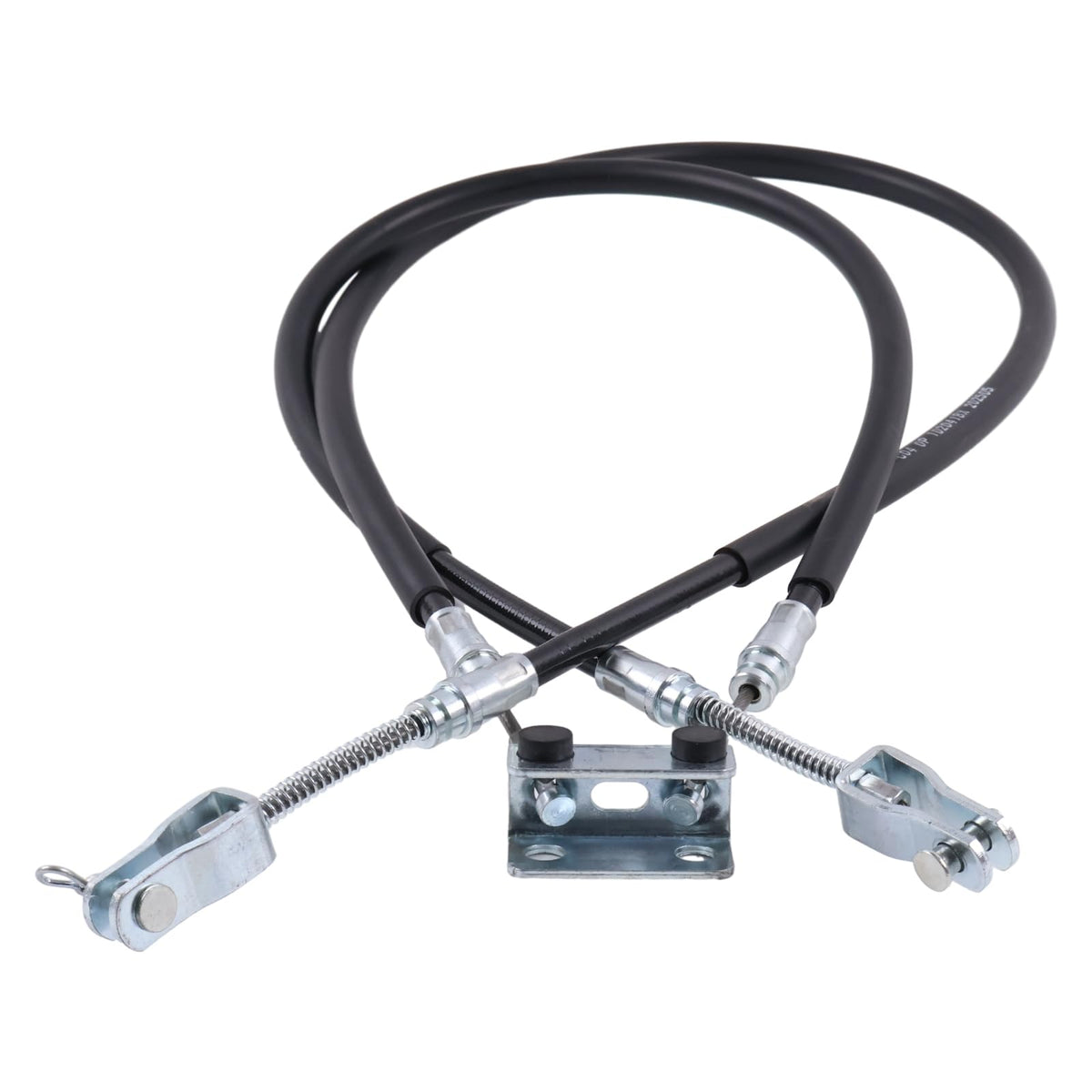 Czomoizc brake cable set with pins and clips side view showing length