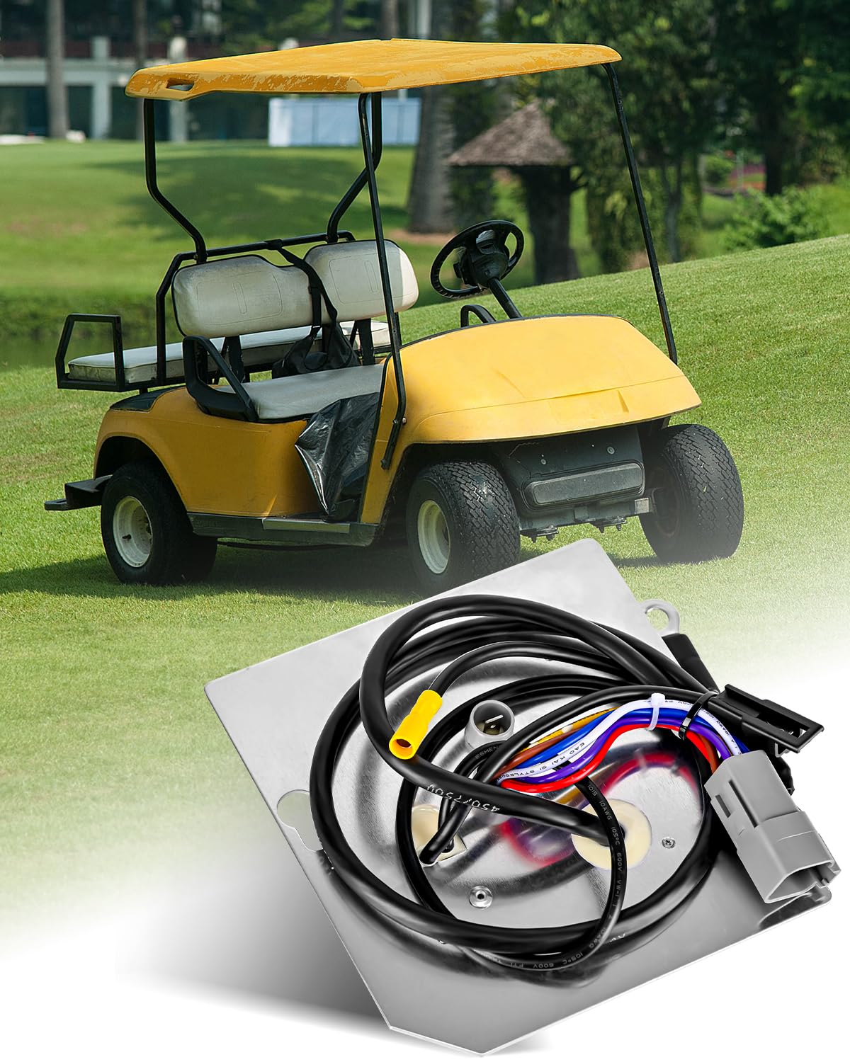 CZTHQP 102511001 onboard computer front panel for Club Car 48V Precedent improves energy tracking.