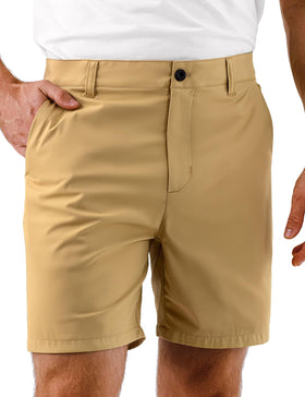 Dababell men's golf shorts with 7in seam, quick-dry fabric ideal for hot days.