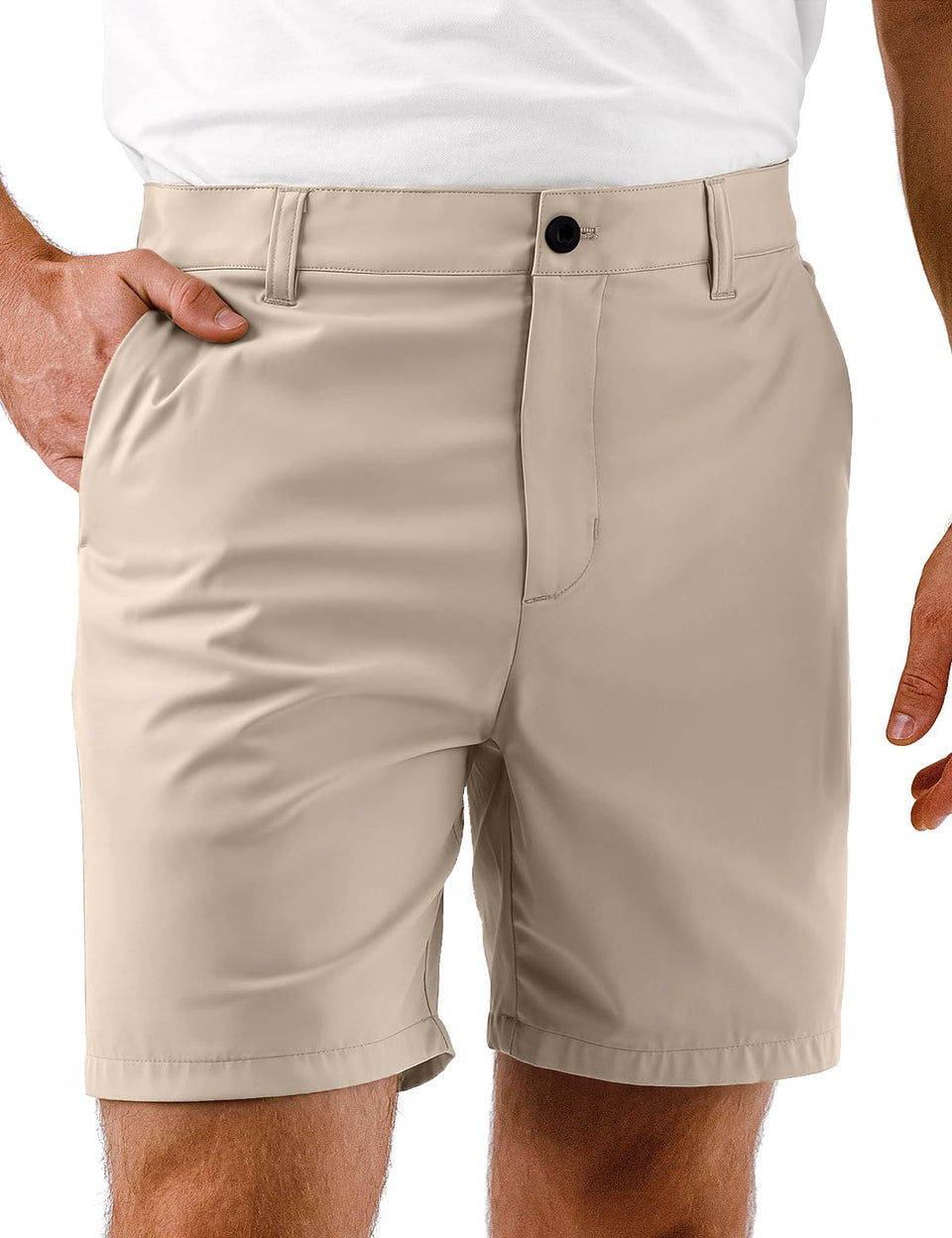 Dababell men's golf shorts front view with lightweight fabric for comfortable rounds