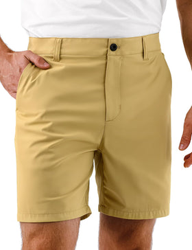 Dababell men's golf shorts front view highlighting lightweight quick-dry fabric for comfort on warm days