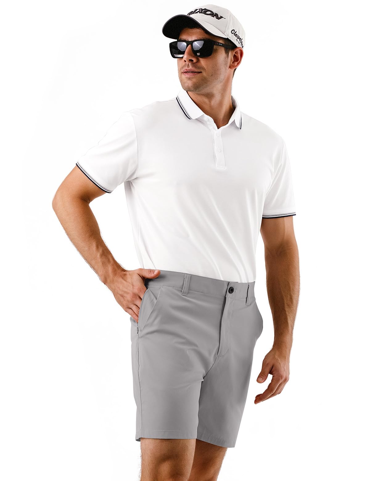 Dababell pocket design with multiple zips to secure valuables on the course.