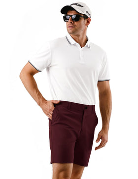 Dababell men's golf shorts wine red color for stylish performance