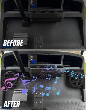 Dacalo front panel mount holds 6.5-inch speakers securely for clear sound.