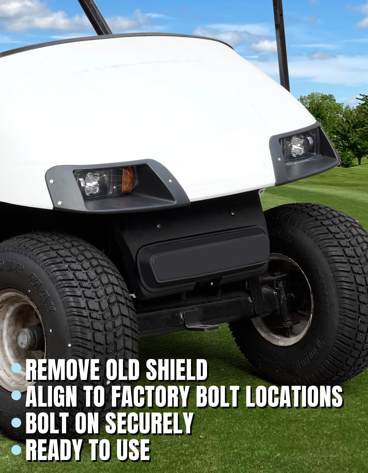 Dacalo shield ready for long-distance driving with reinforced protection.