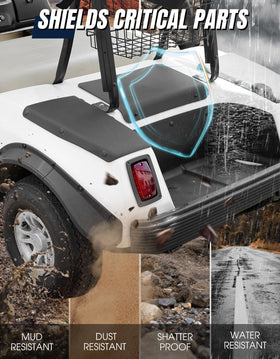 Dacalo reinforced edge panel shields components from debris and impacts.