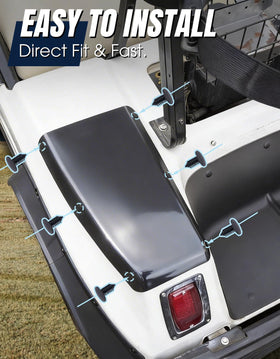 Dacalo compatibility with Club Car DS ensures precise rear-side fit.