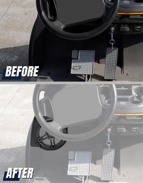 Dacalo under-dash bracket side view for Yamaha Drive2 G29, optimized for stability.