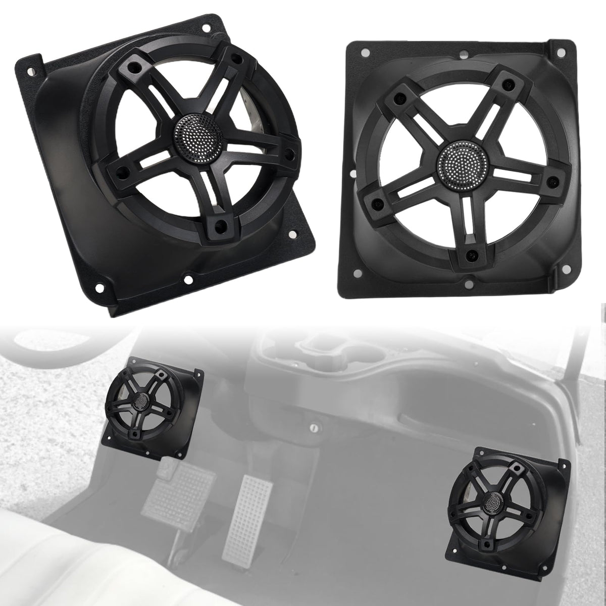Dacalo under-dash left pod for Yamaha G14 offers direct-fit mounting for quick upgrade.