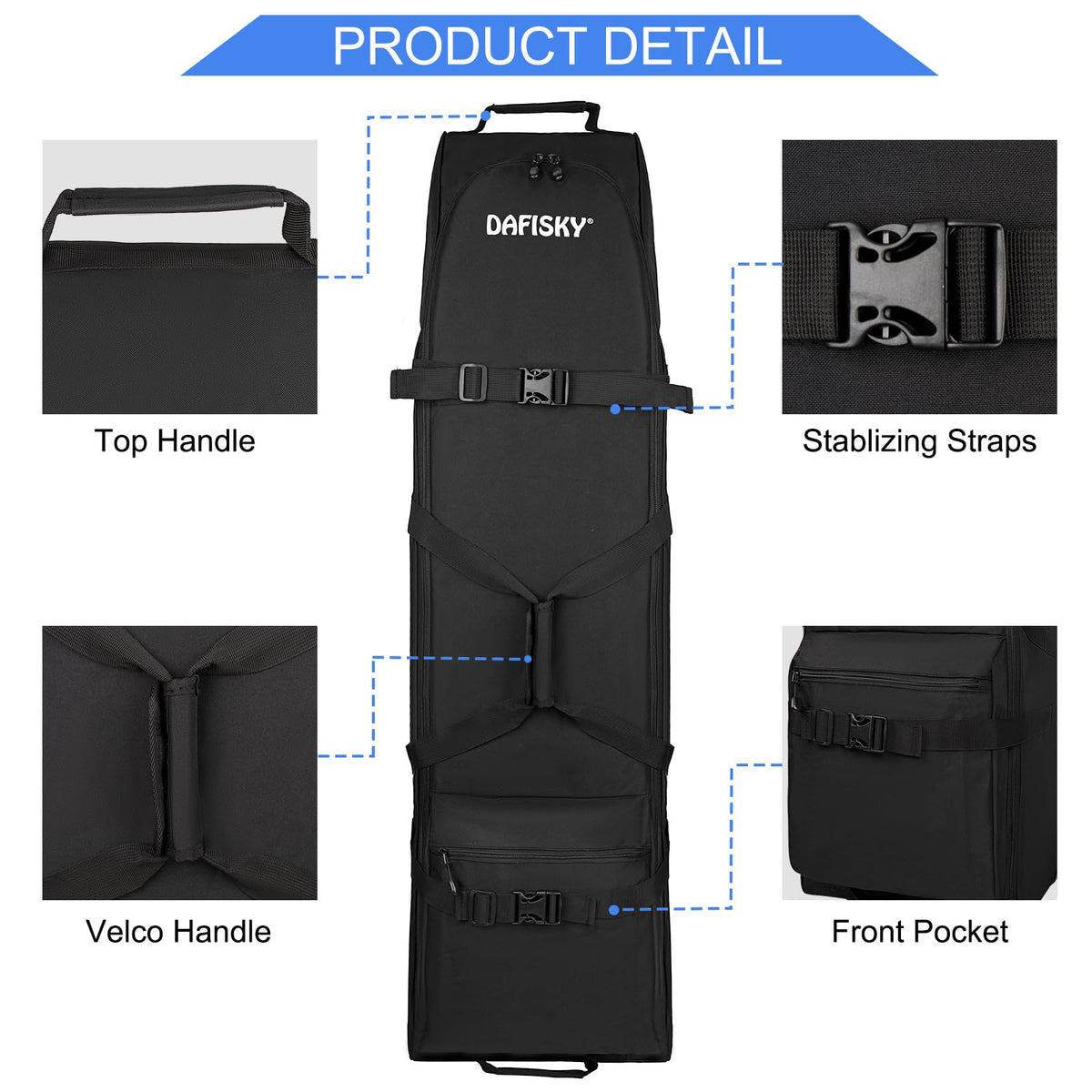 DAFISKY soft-sided foldable design for compact storage