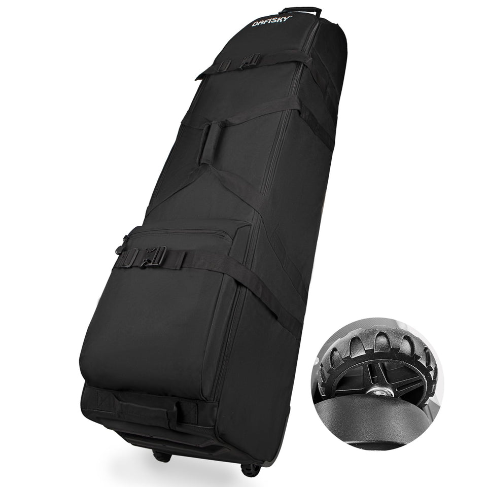DAFISKY Golf Travel Bag with Wheels for easy airport transport