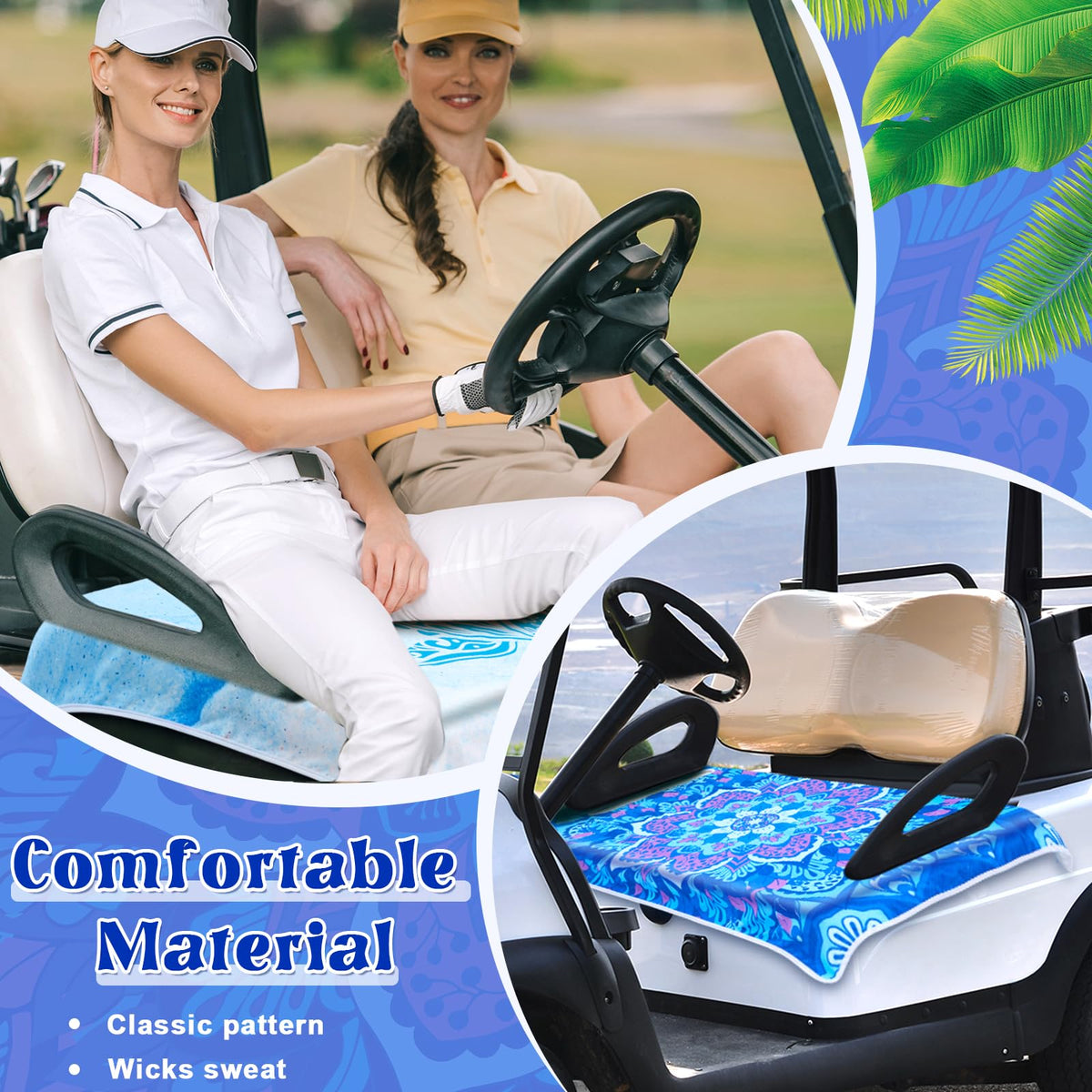 DaisyInner seat cover wicks moisture to keep you dry on hot rounds