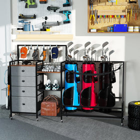 DALEMHOME anti-rust powder coating protects durable golf gear storage