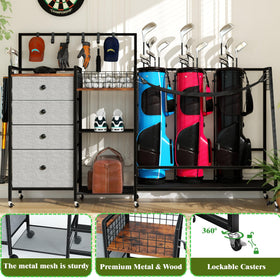 DALEMHOME top wire basket holds golf balls for quick retrieval