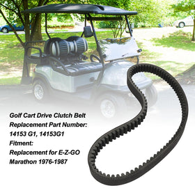 Dam Skerisi drive belt on EZ-GO Marathon cart showing smooth power transfer